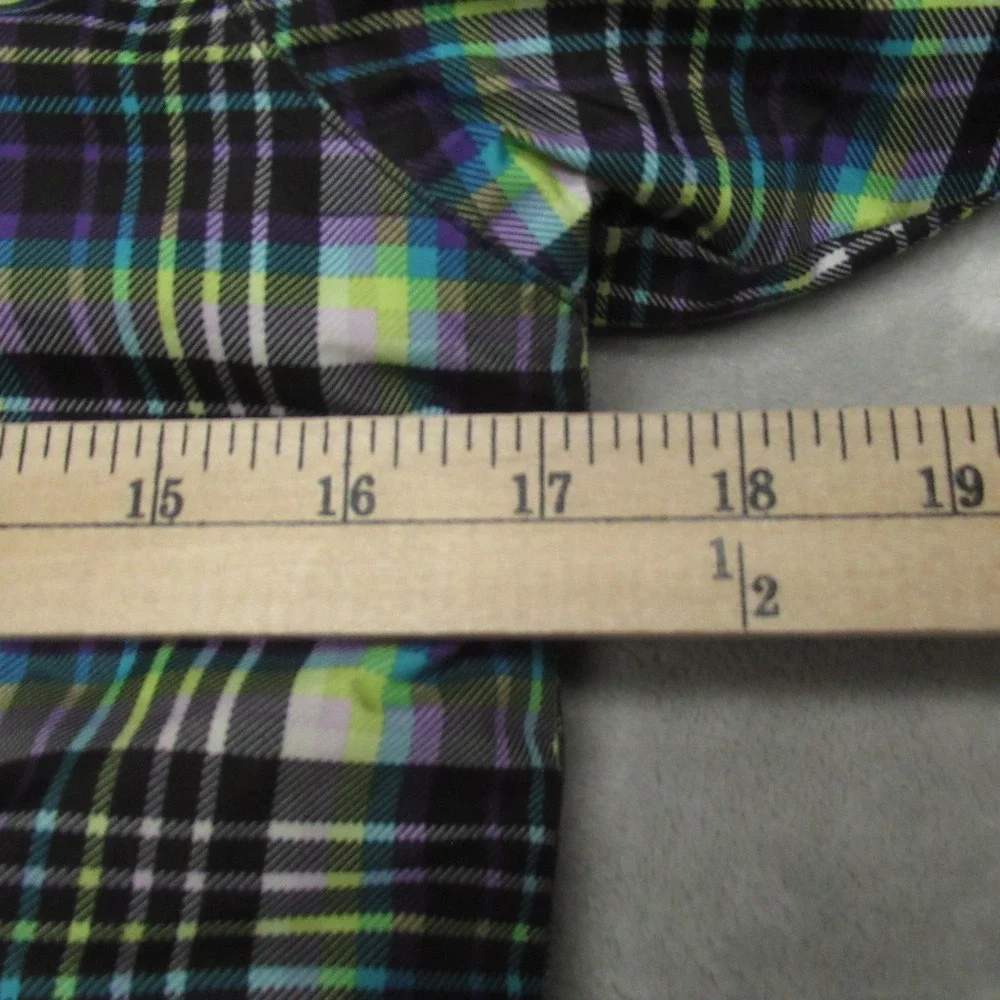 Burton Jacket Kids Small‎ Green Plaid Twist Bomber Dryride Ski Snowboard Winter